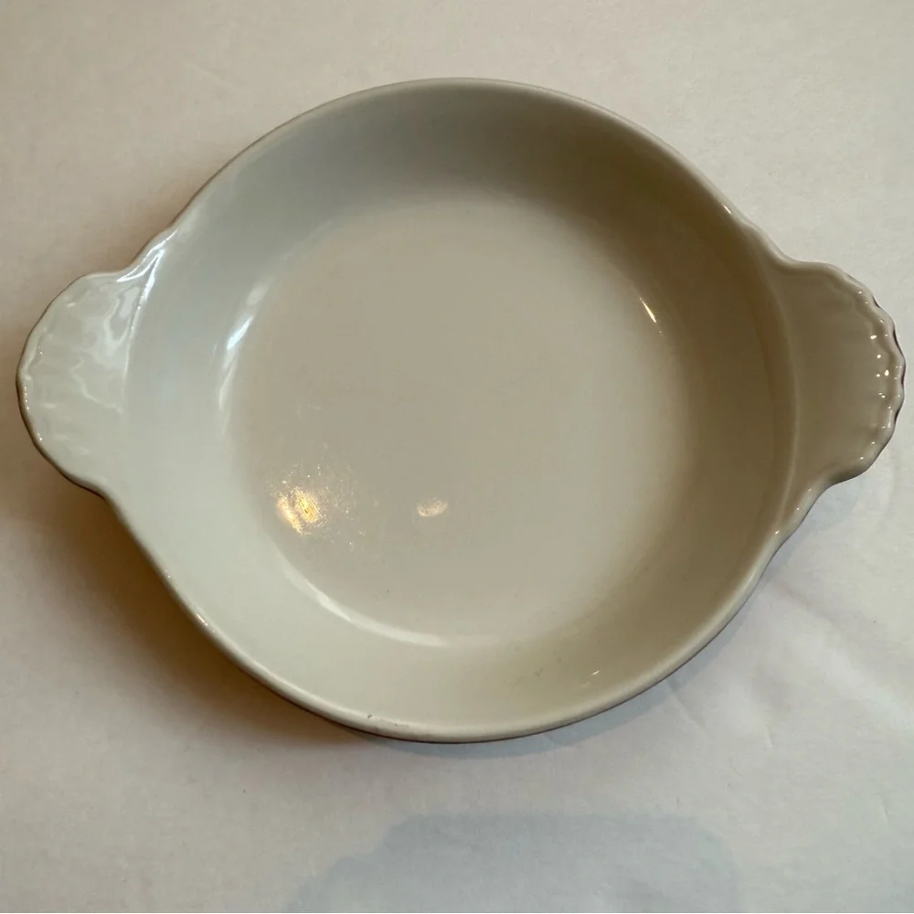 Vintage Hall Pottery Brown Baking Dish Individual Au Gratin Casserole #433